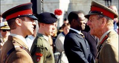 Pictured with Prince Philip, PR for the ACF